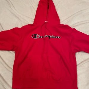 Champion hoodie red